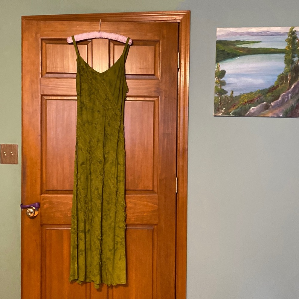 Tropical Trantrum hand painted batik dress bought in Hawaii.